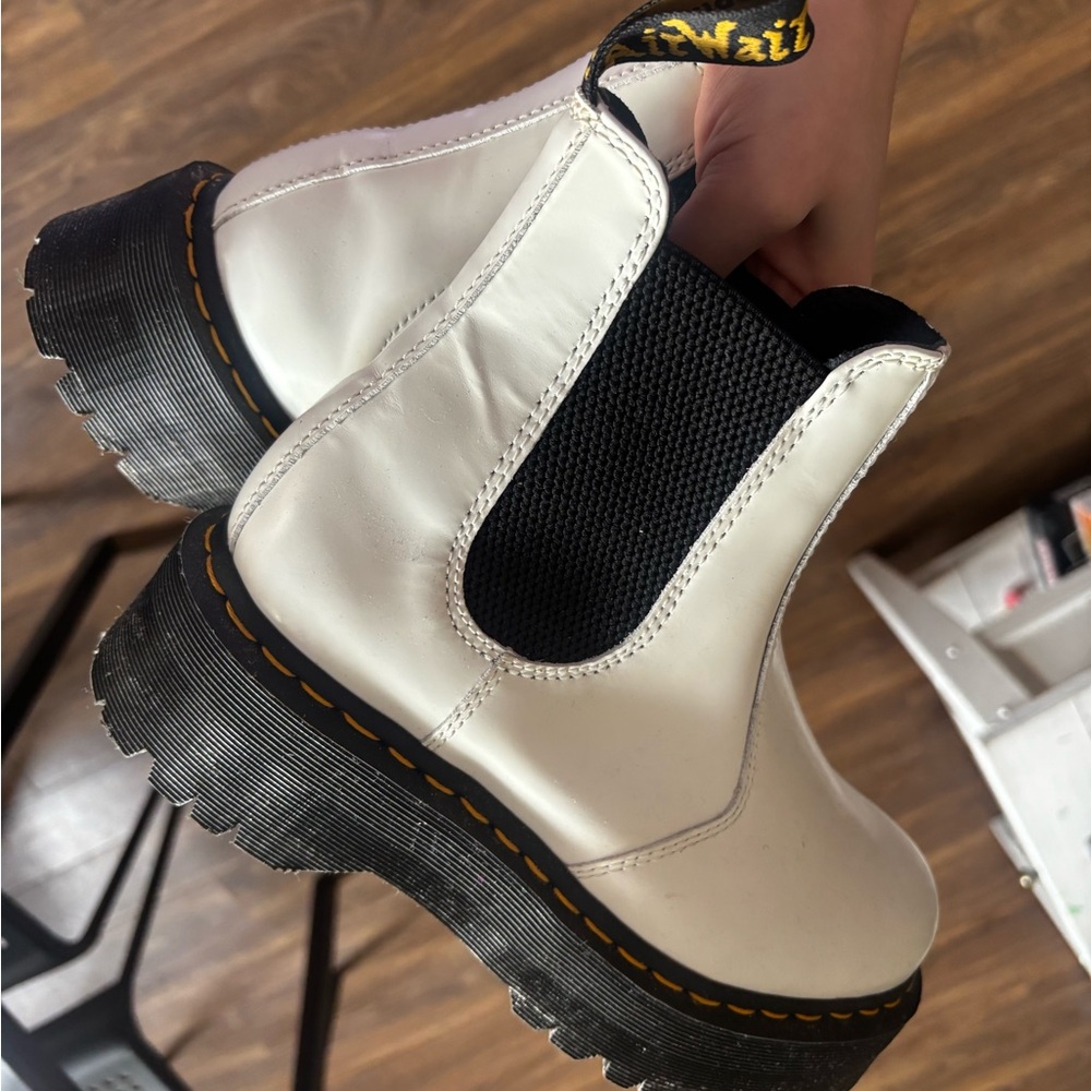 White Doc Marten 2976 Chelsea Boots